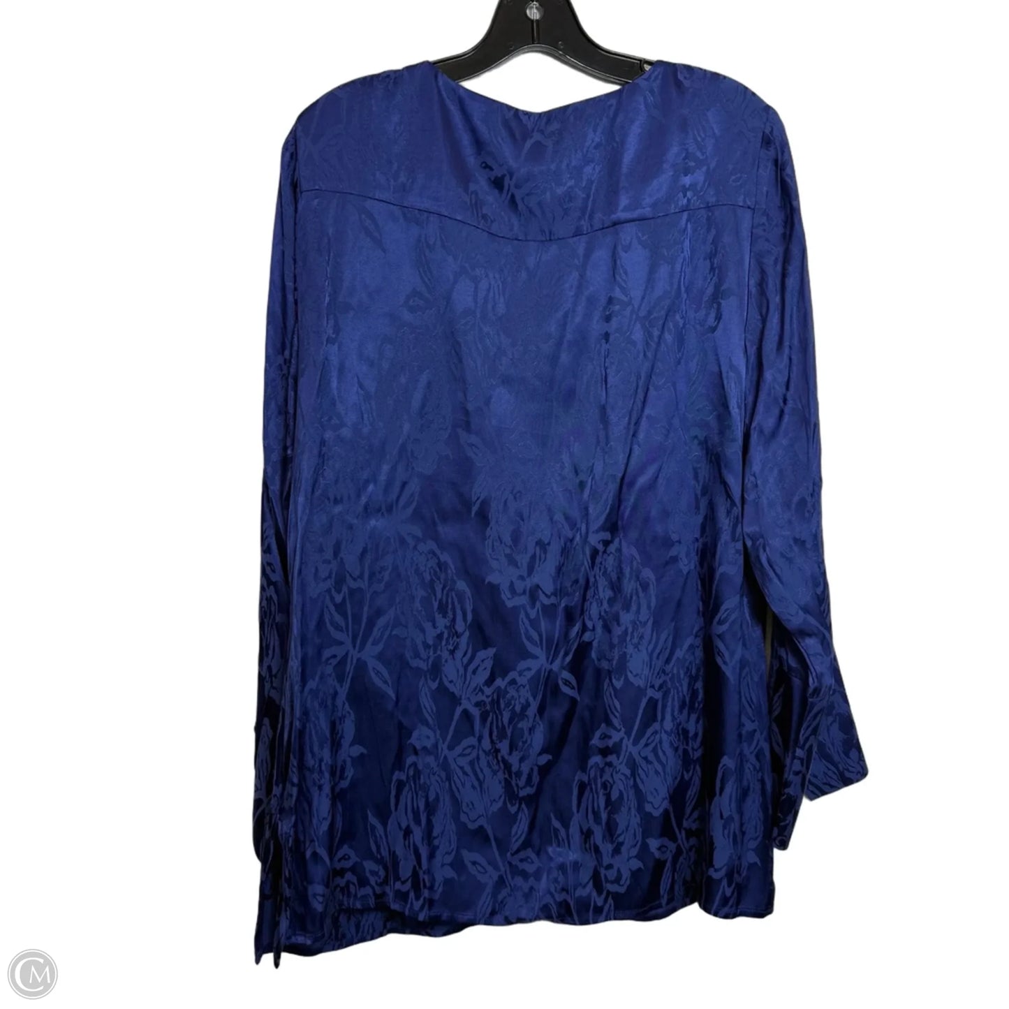 Top Long Sleeve By Chicos In Blue, Size: L