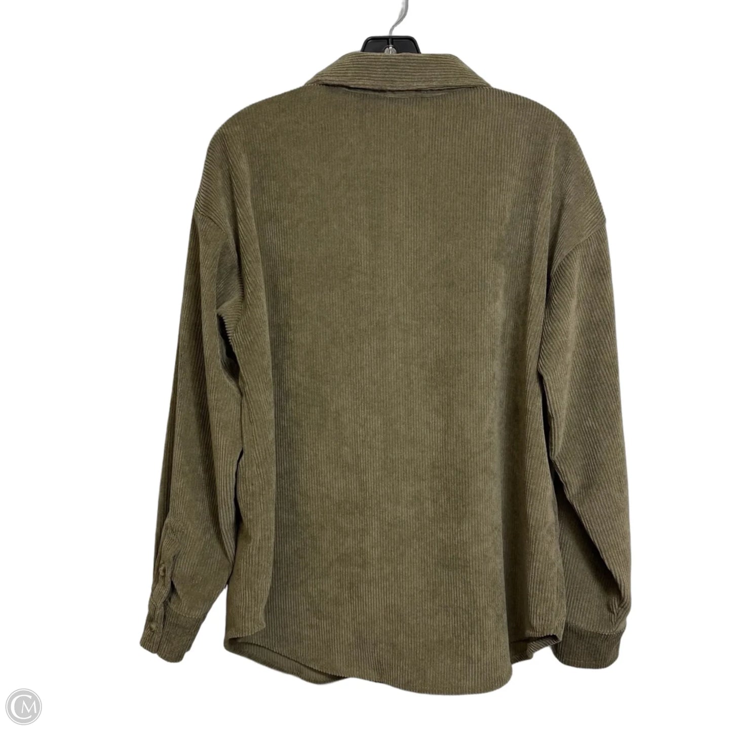 Top Long Sleeve By Blu Pepper In Green, Size: S