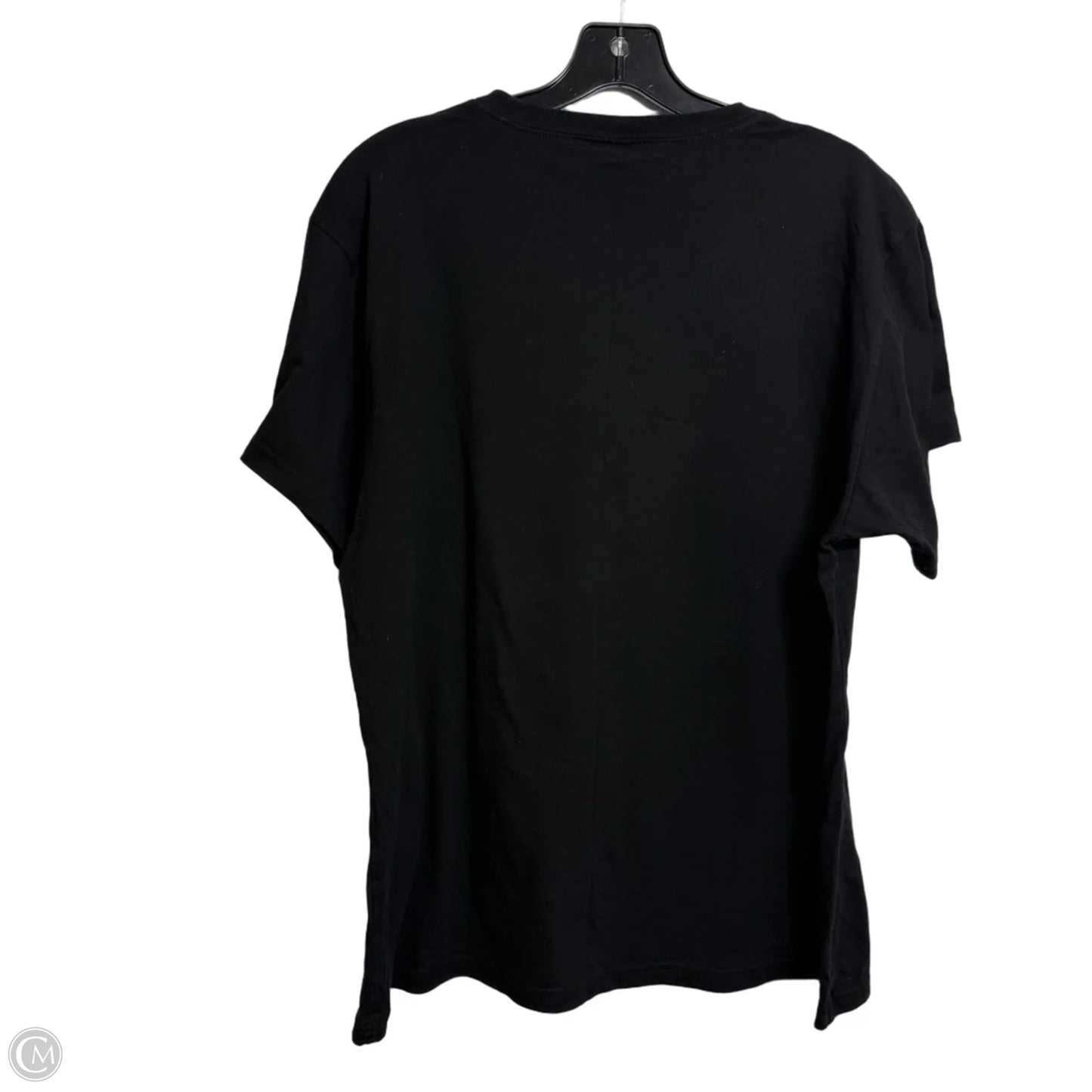 Top Short Sleeve Basic By Pink In Black, Size: M