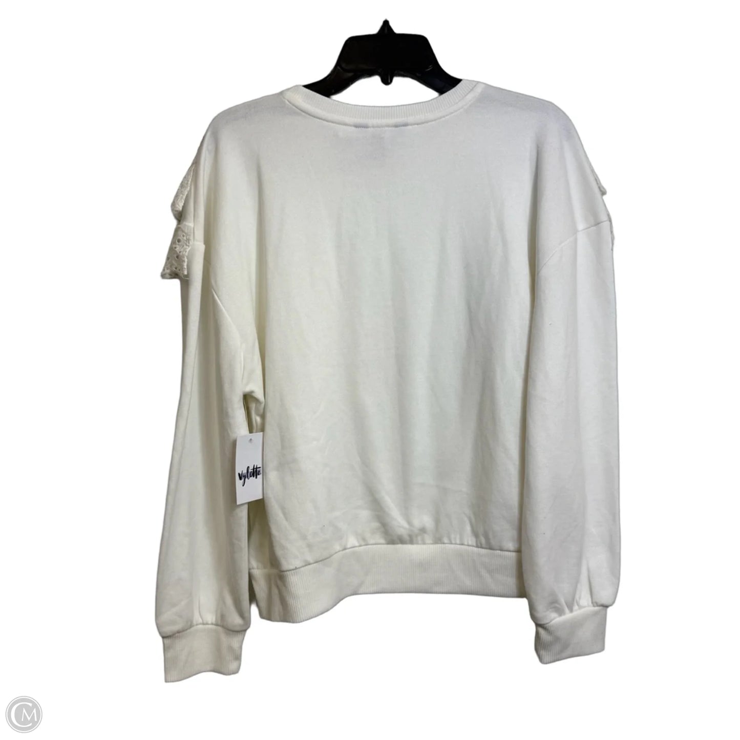 Top Long Sleeve By Clothes Mentor In White, Size: Xl