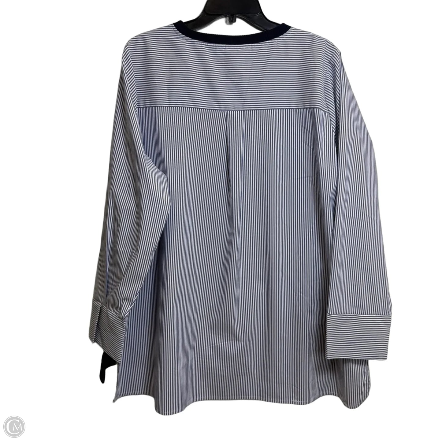 Top Long Sleeve By Lane Bryant In Navy, Size: 2x
