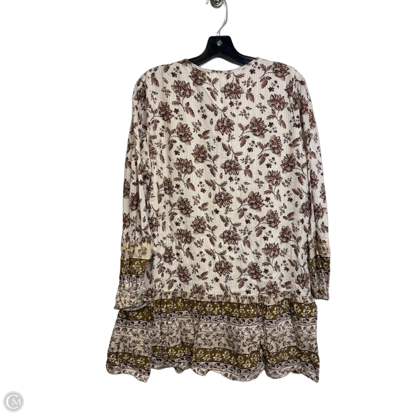 Dress Casual Short By Loft In Tan & White, Size: L