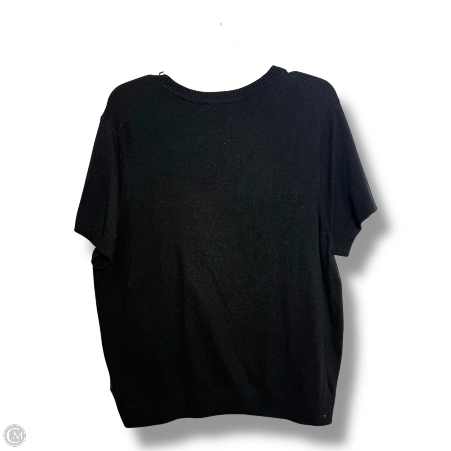 Top Short Sleeve By Gap In Black, Size: Xl