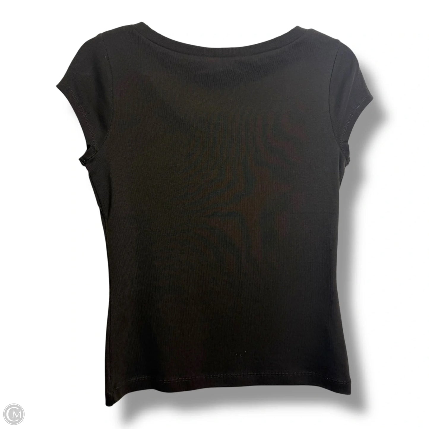 Top Short Sleeve By Loft In Brown, Size: S