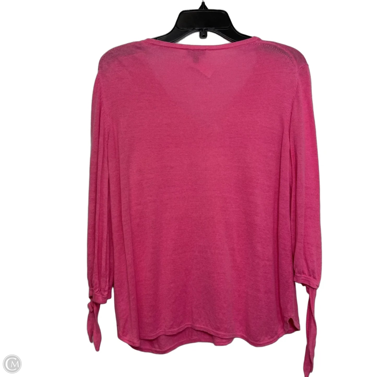 Top Long Sleeve By Talbots In Pink, Size: L