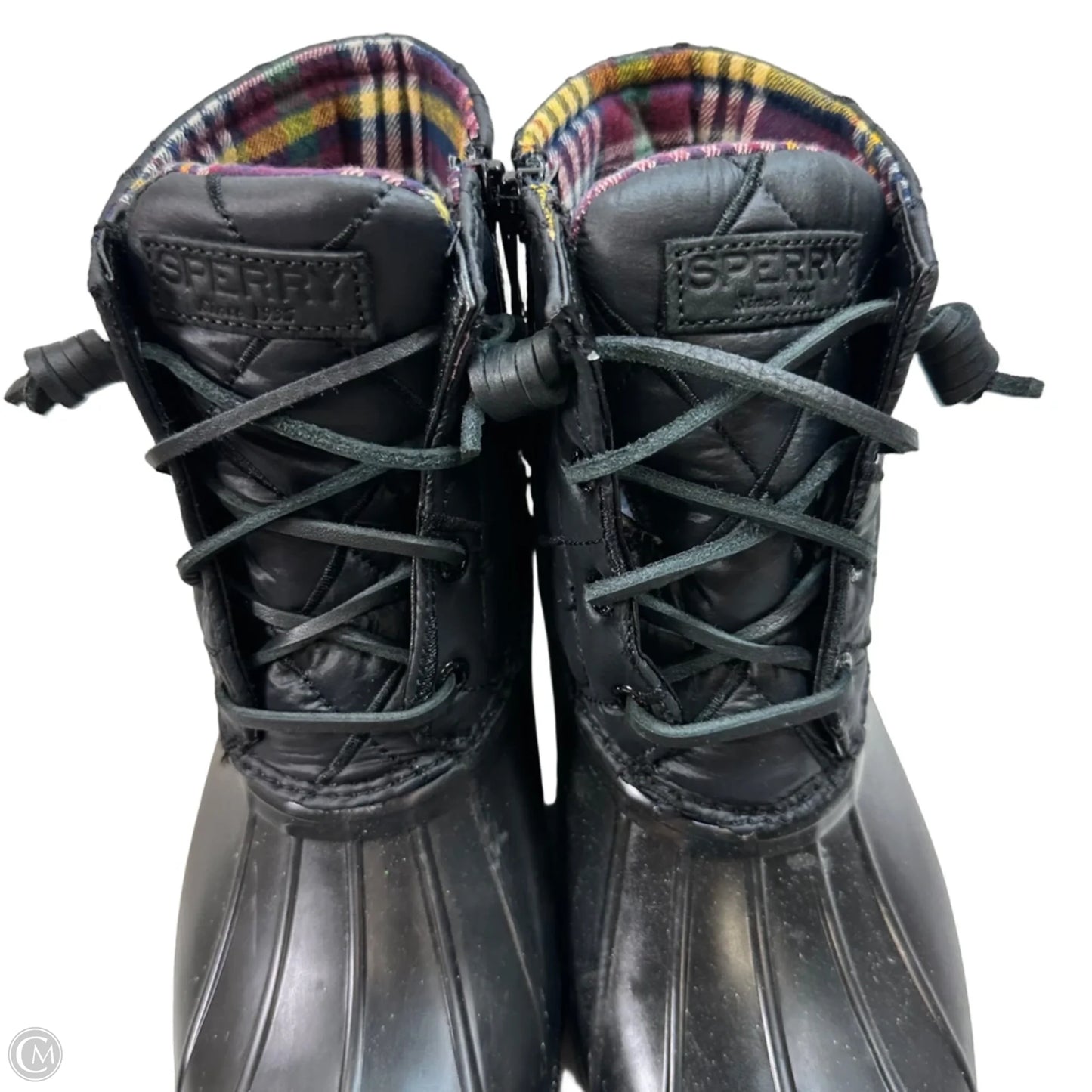 Boots Ankle Flats By Sperry In Black, Size: 8