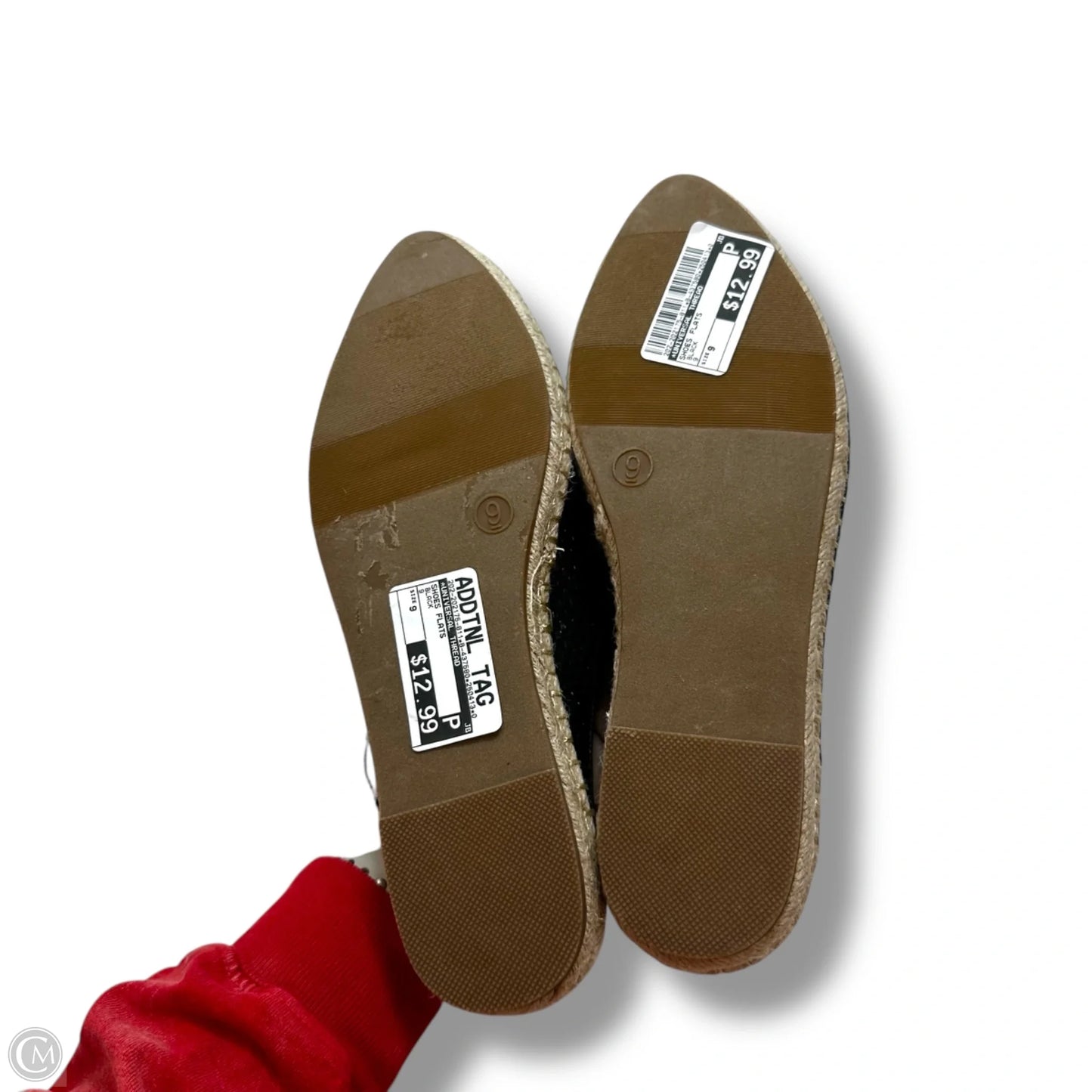 Shoes Flats By Universal Thread In Black, Size: 9