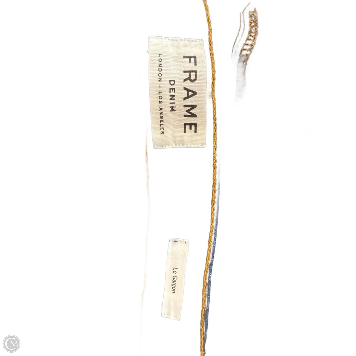 Jeans Straight By Frame In Blue Denim, Size: 6