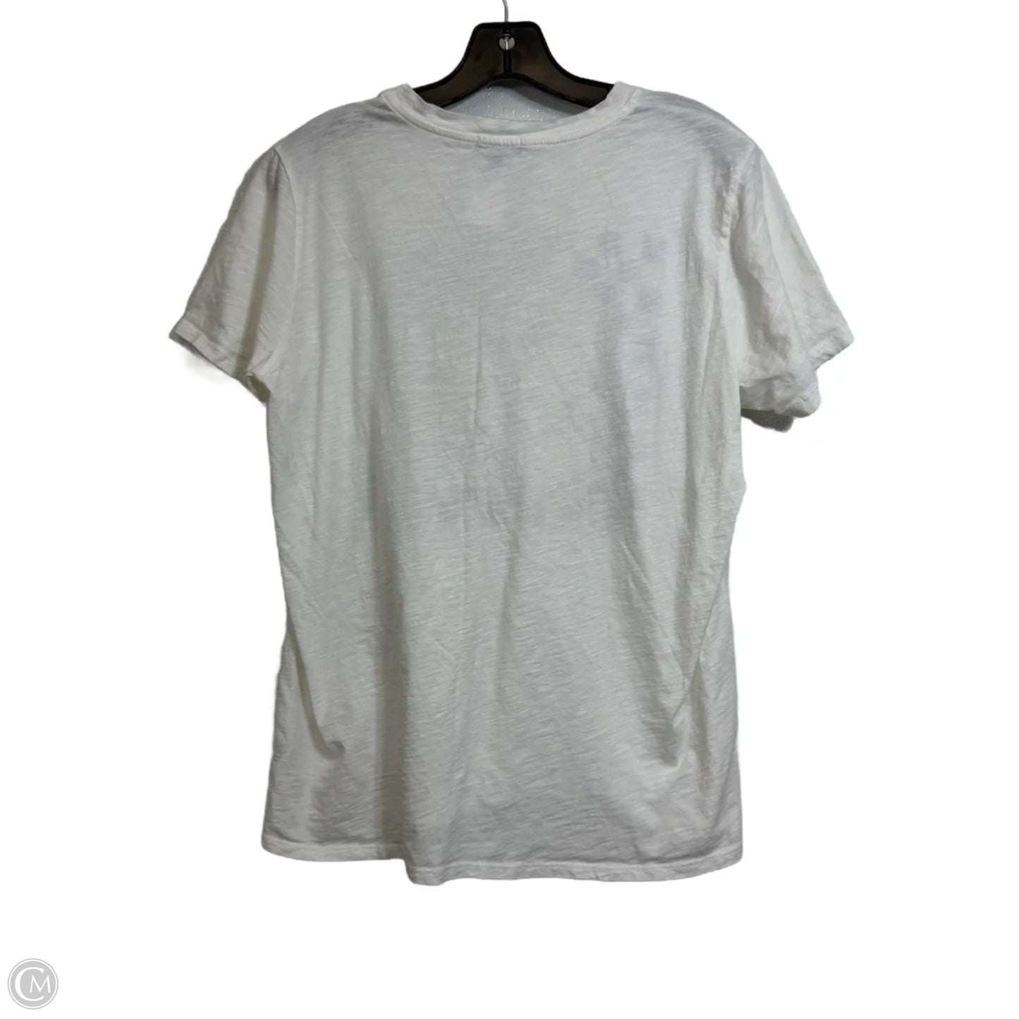 Top Short Sleeve By Originality In White, Size: Xl