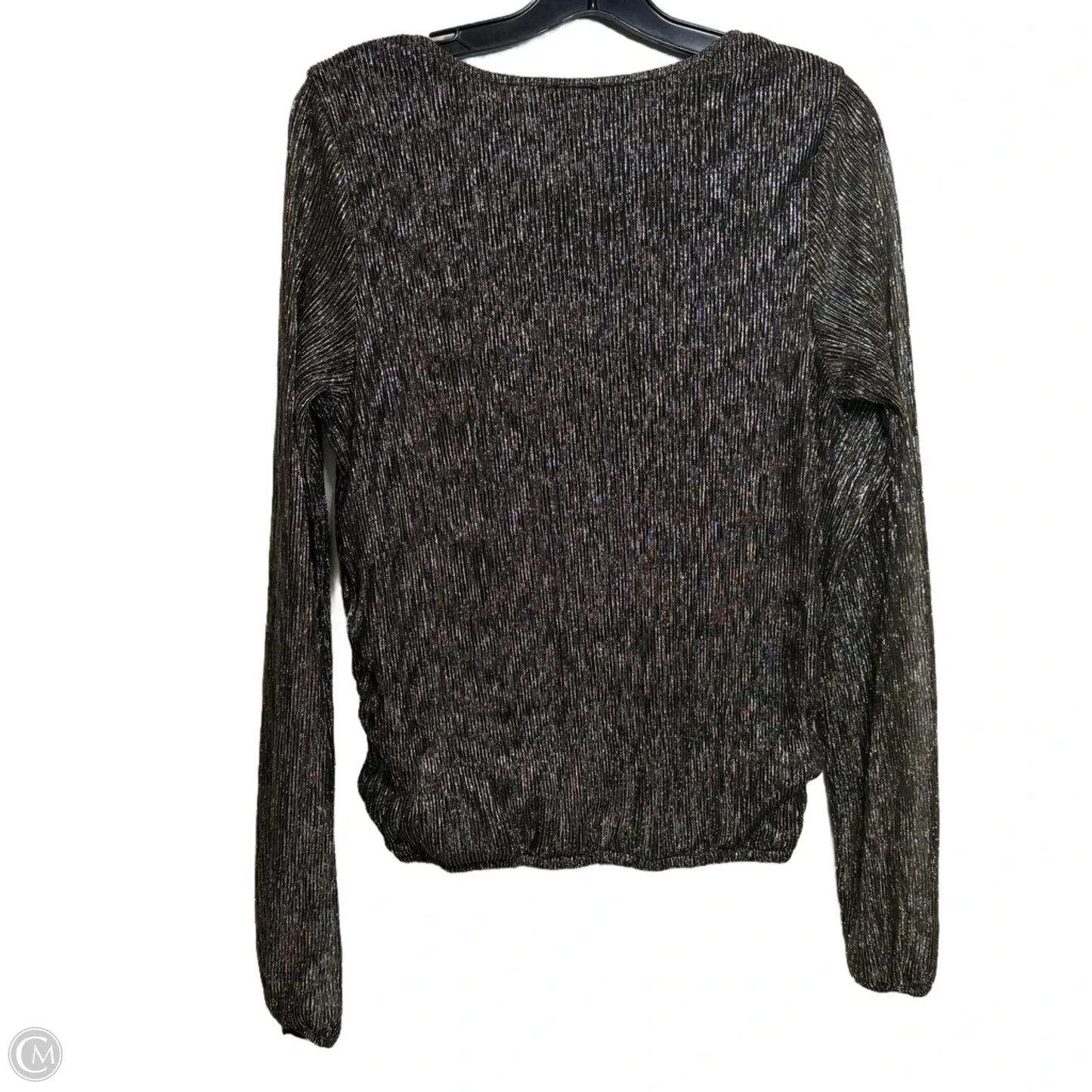 Top Long Sleeve By Daytrip In Gold, Size: M