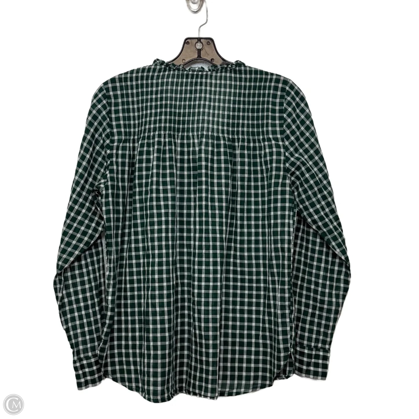 Top Long Sleeve By J. Crew In Green, Size: 6