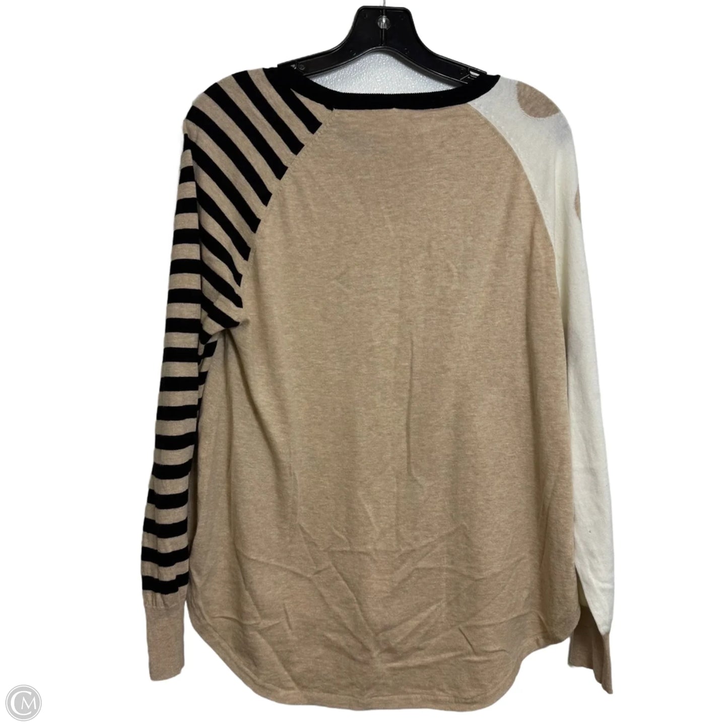 Sweater By Clothes Mentor In Tan, Size: L