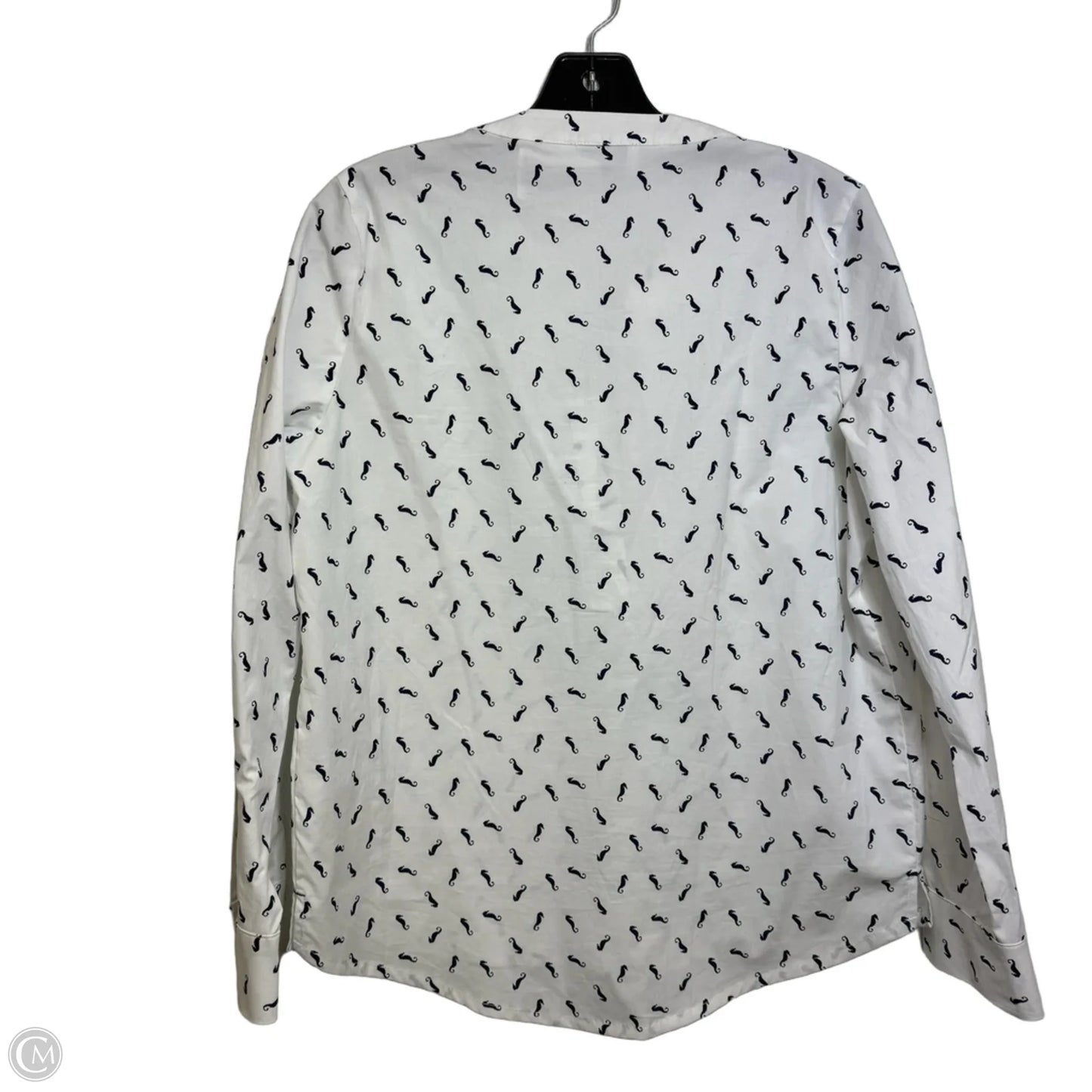 Top Long Sleeve By Vineyard Vines In White, Size: S