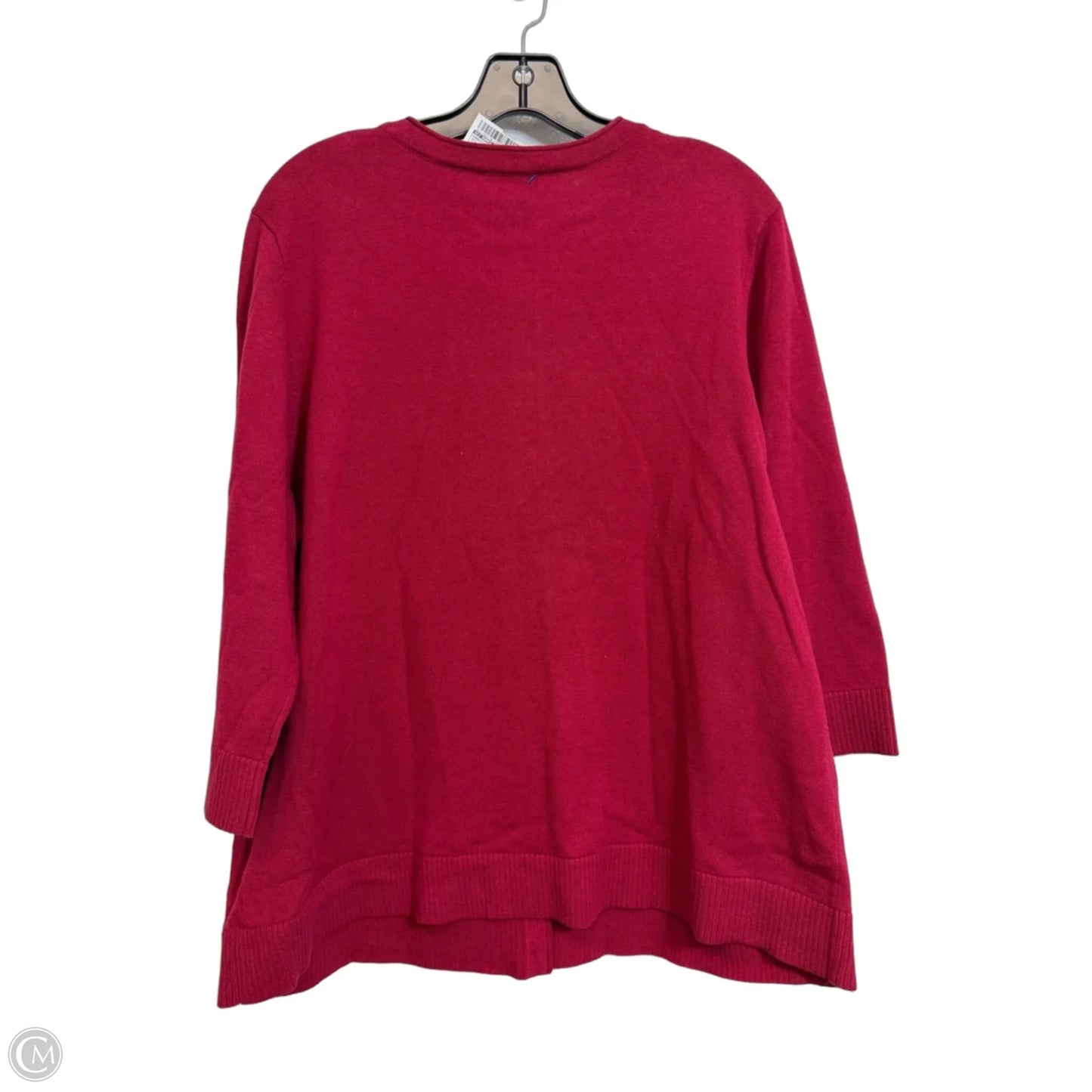 Cardigan By Cj Banks In Red, Size: 1x