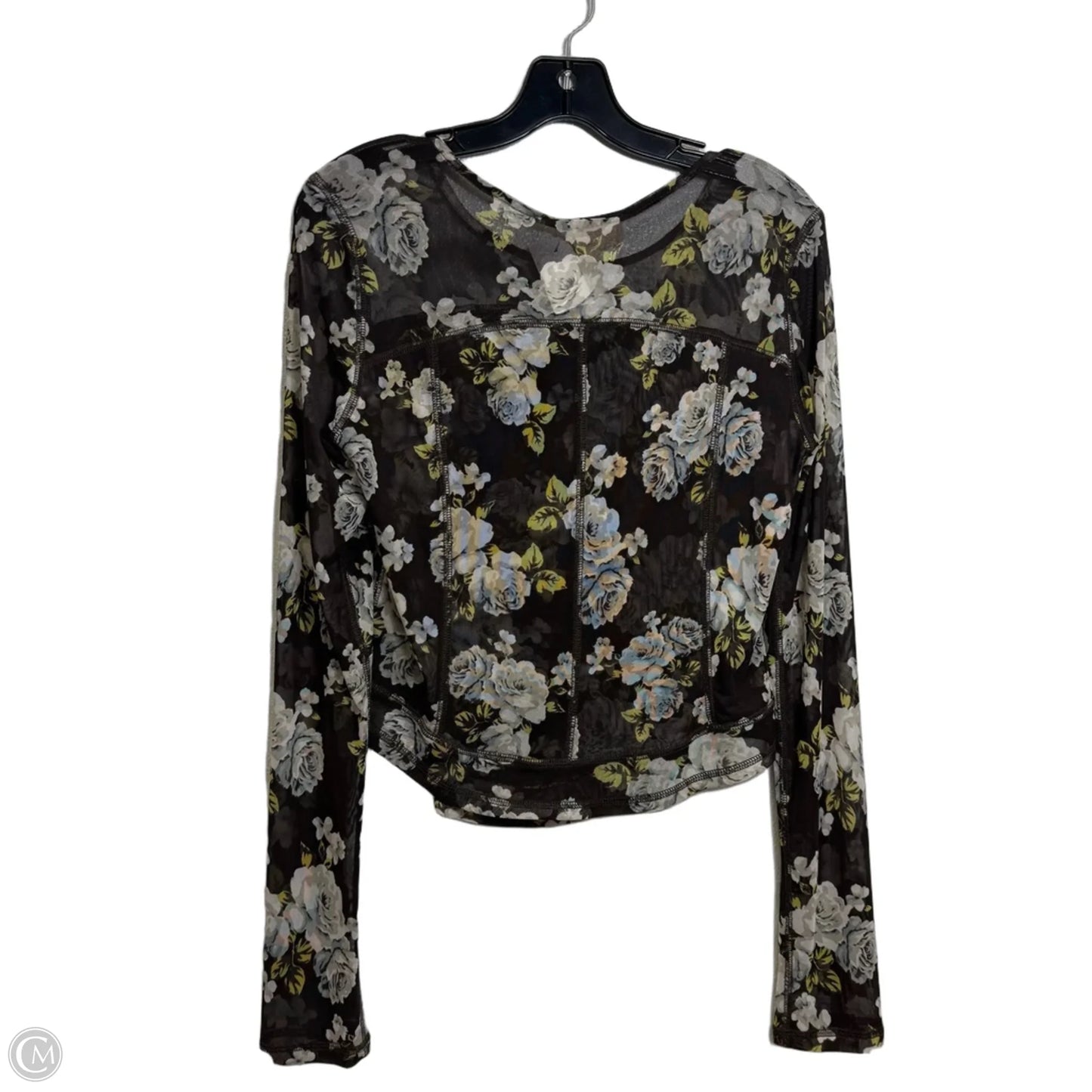 Top Long Sleeve By Listicle In Brown, Size: L