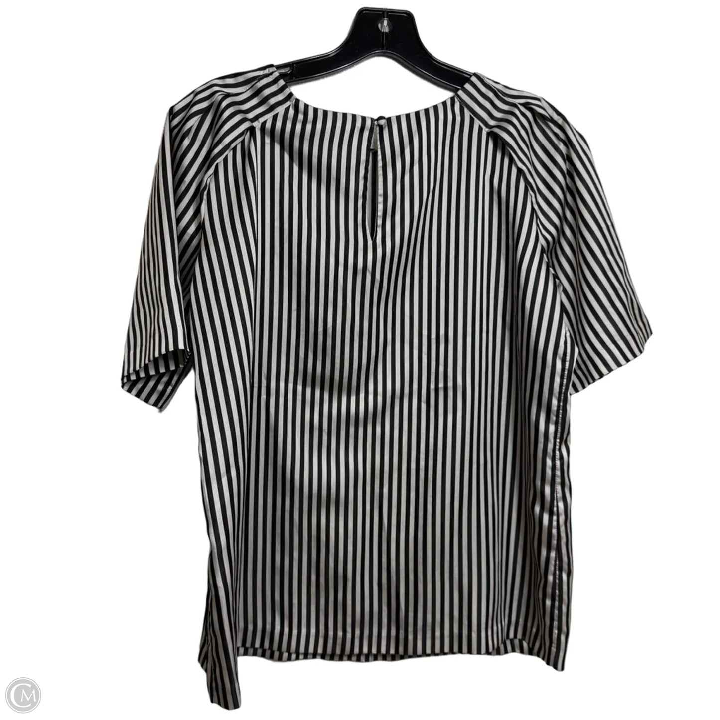 Top Short Sleeve By Banana Republic In Striped Pattern, Size: S