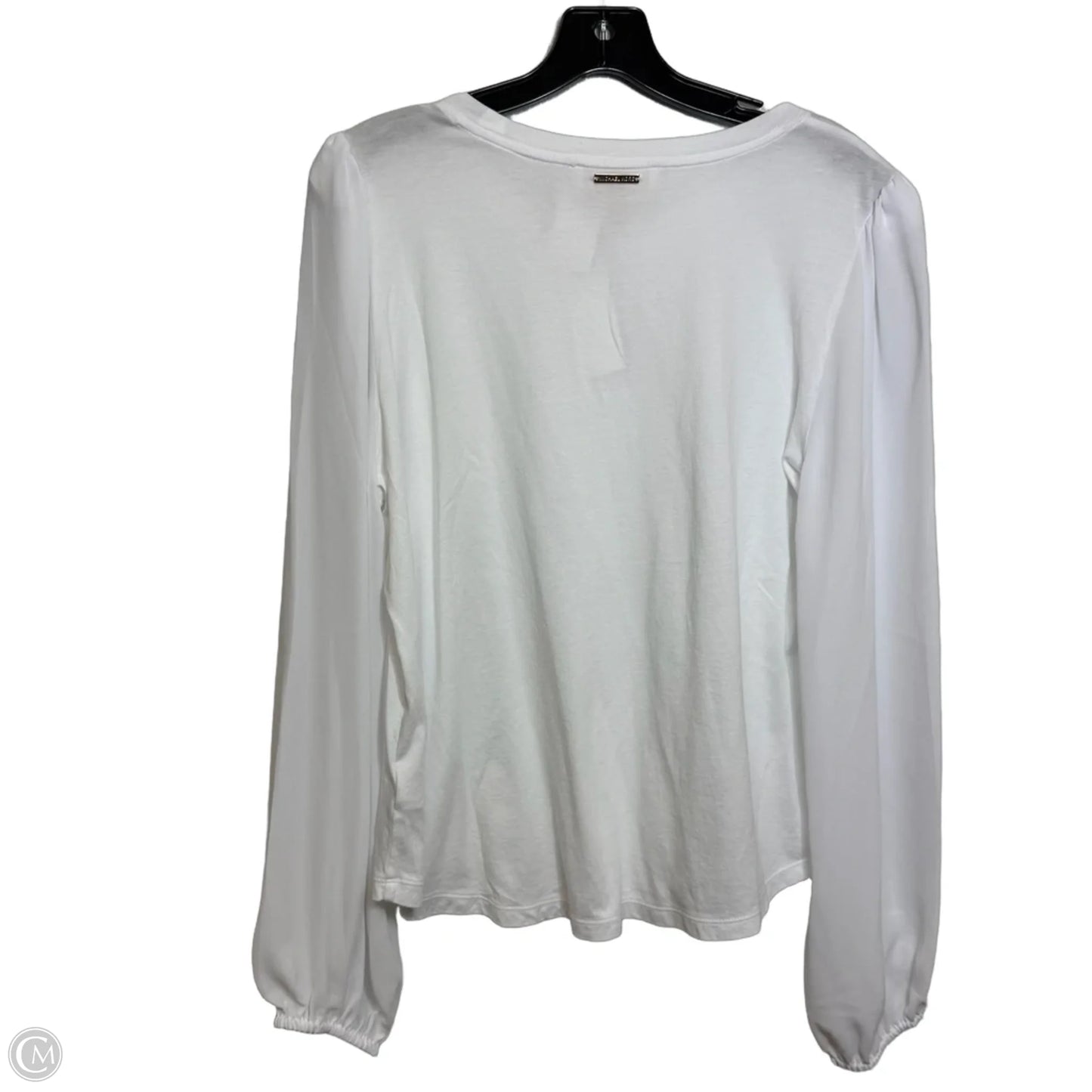Top Long Sleeve Basic By Michael By Michael Kors In White, Size: Xl