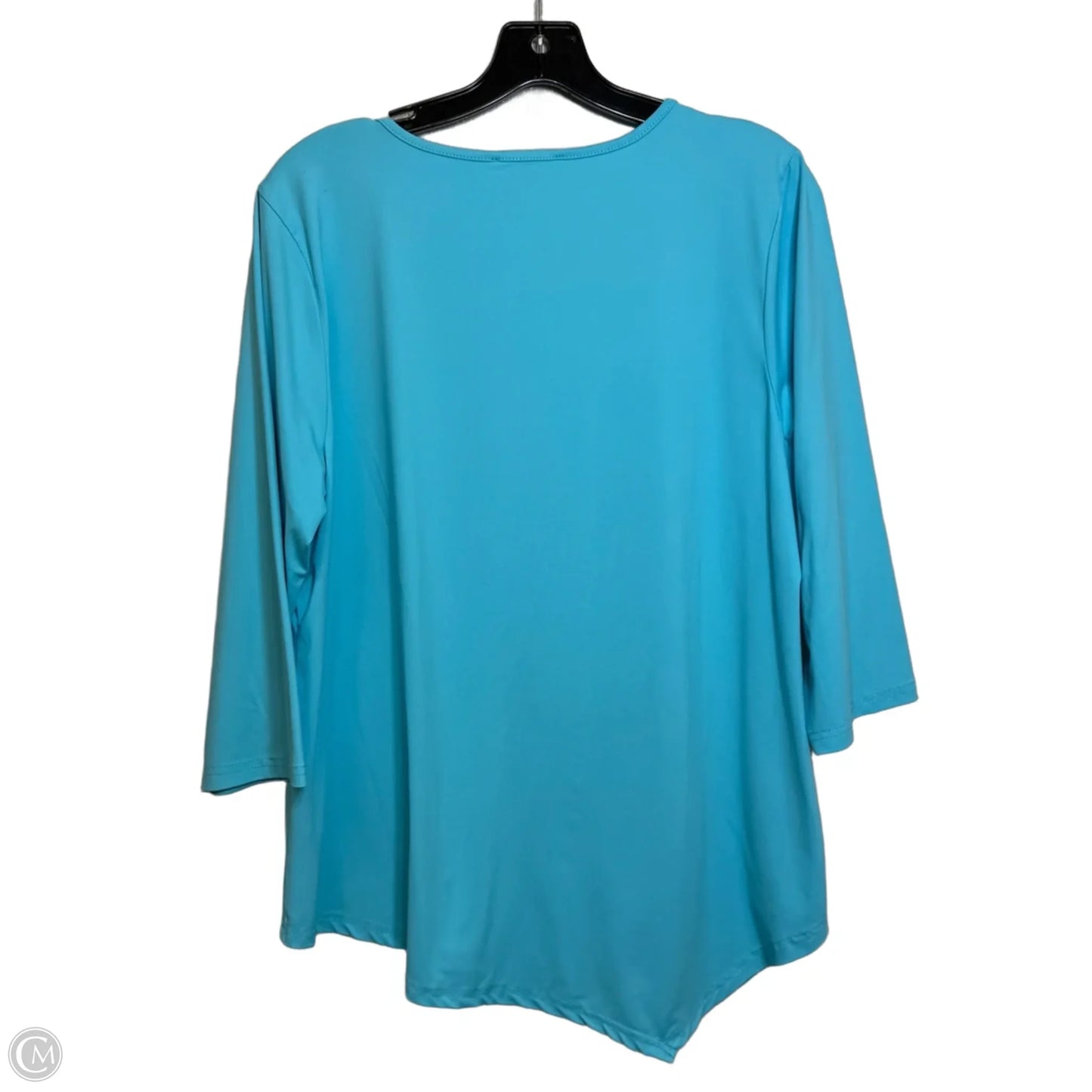 Top Long Sleeve Basic By Clothes Mentor In Blue, Size: Xl