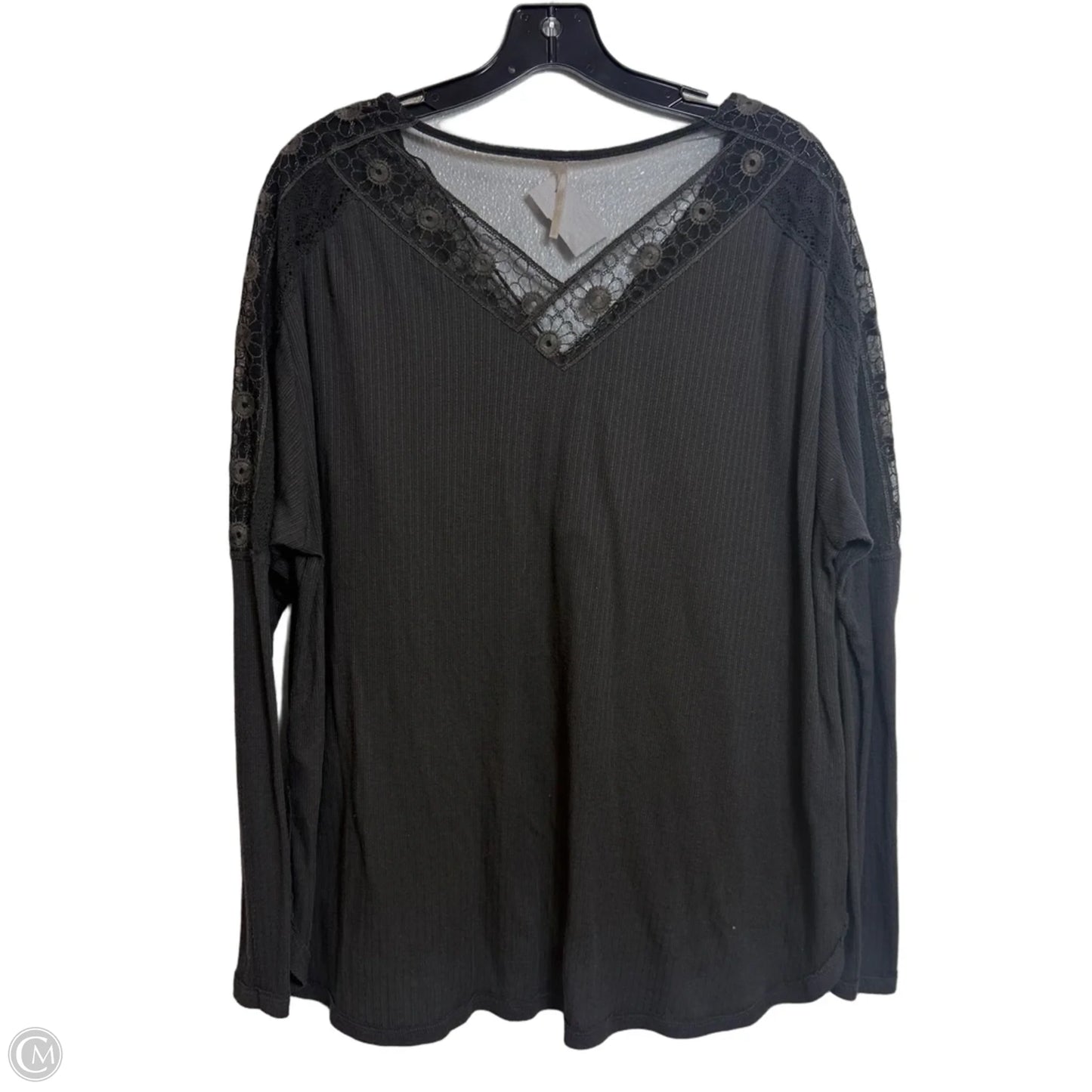 Top Long Sleeve By Free People In Black, Size: L