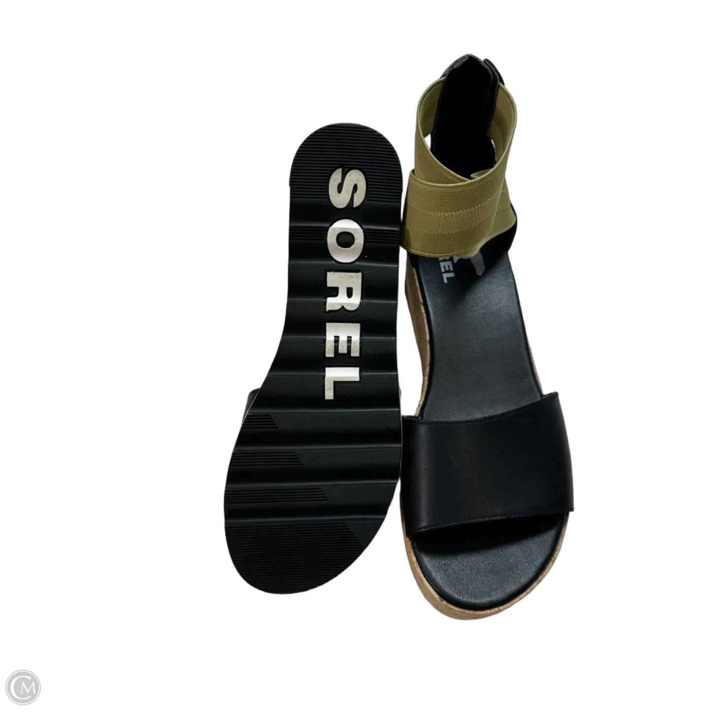 Sandals Heels Platform By Sorel In Black, Size: 8