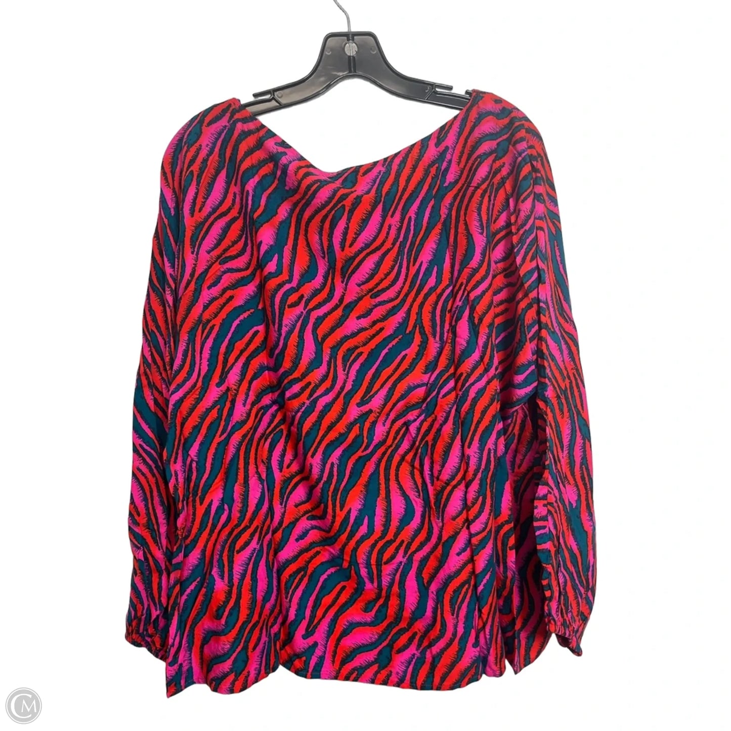 Top Long Sleeve By Emily Wonder In Animal Print, Size: S