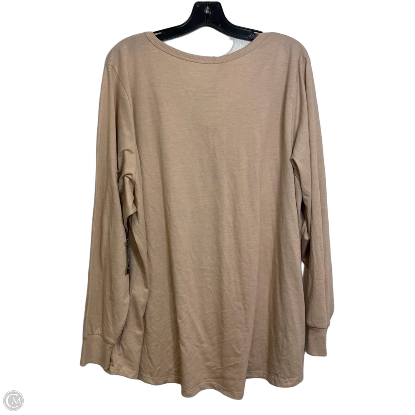 Top Long Sleeve By Torrid In Tan, Size: 4x