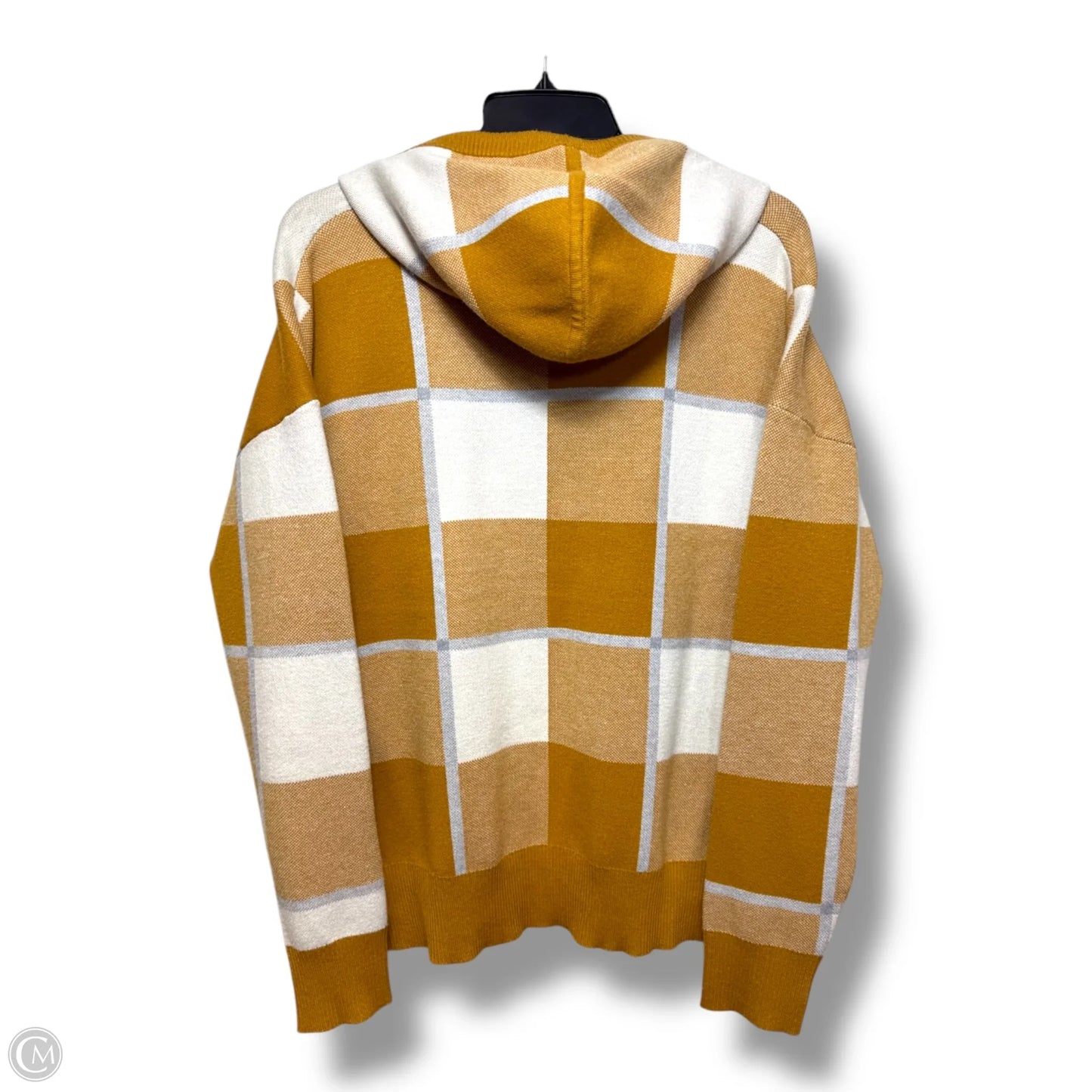 Sweater By Rachel Roy In White & Yellow, Size: L