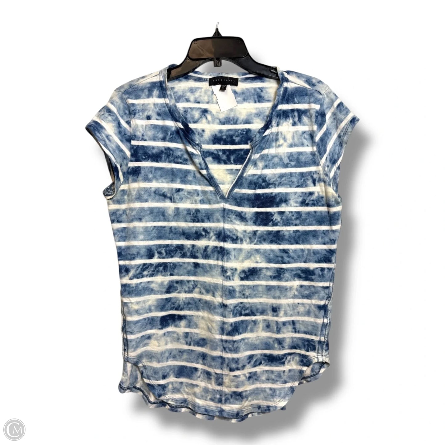 Top Short Sleeve By Sanctuary In Striped Pattern, Size: M