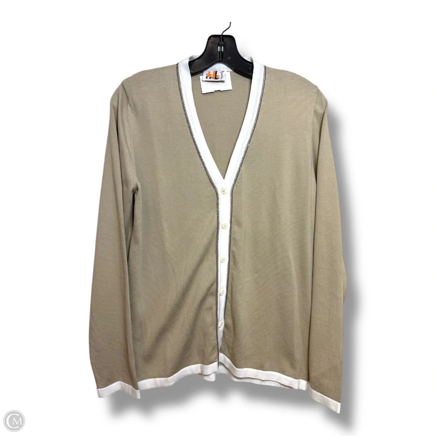 Cardigan By Clothes Mentor In Tan, Size: M