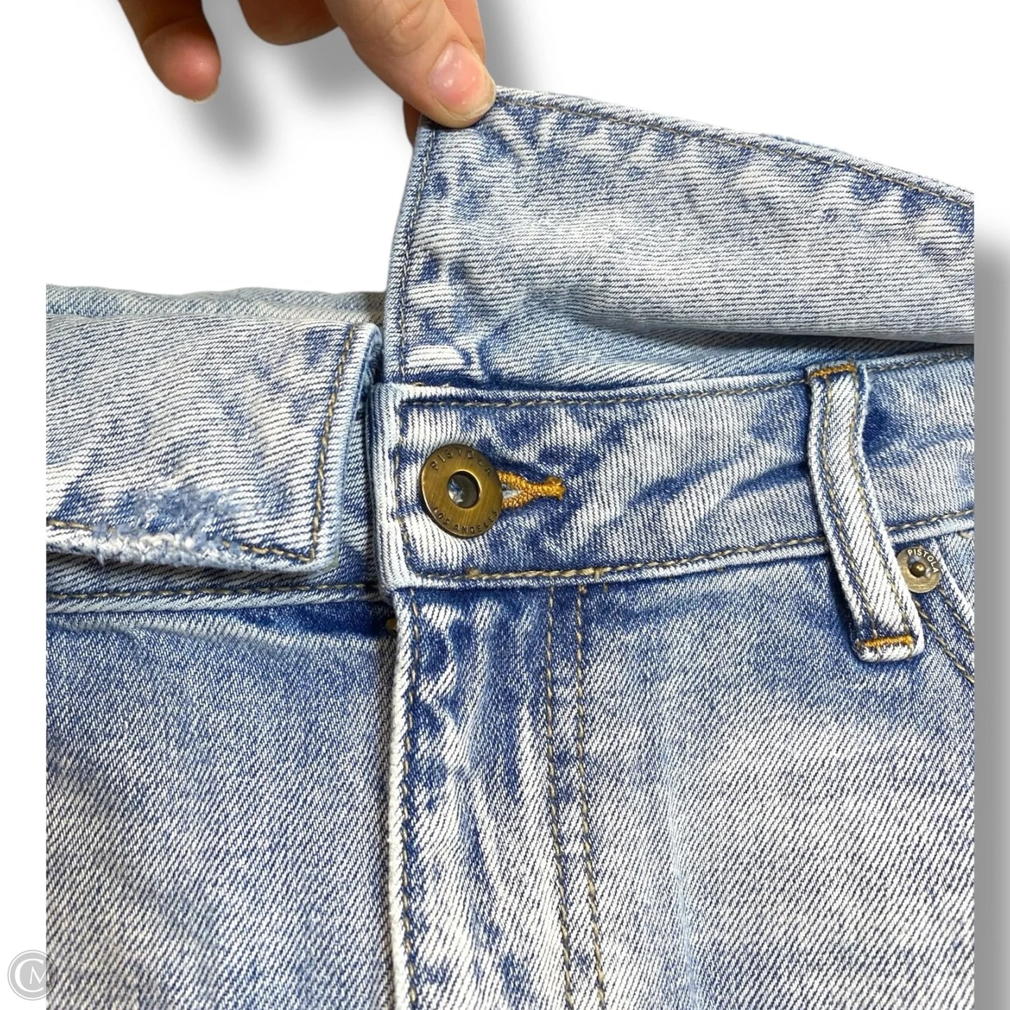 Skirt Mini & Short By Pistola In Blue Denim, Size: 28