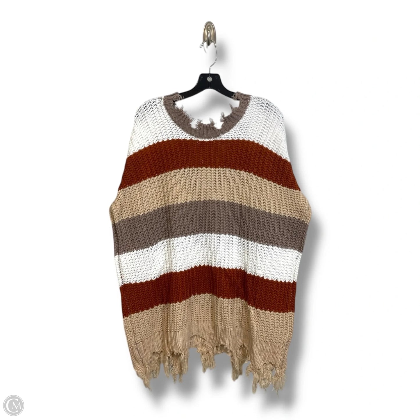 Sweater By Miracle In Striped Pattern, Size: S