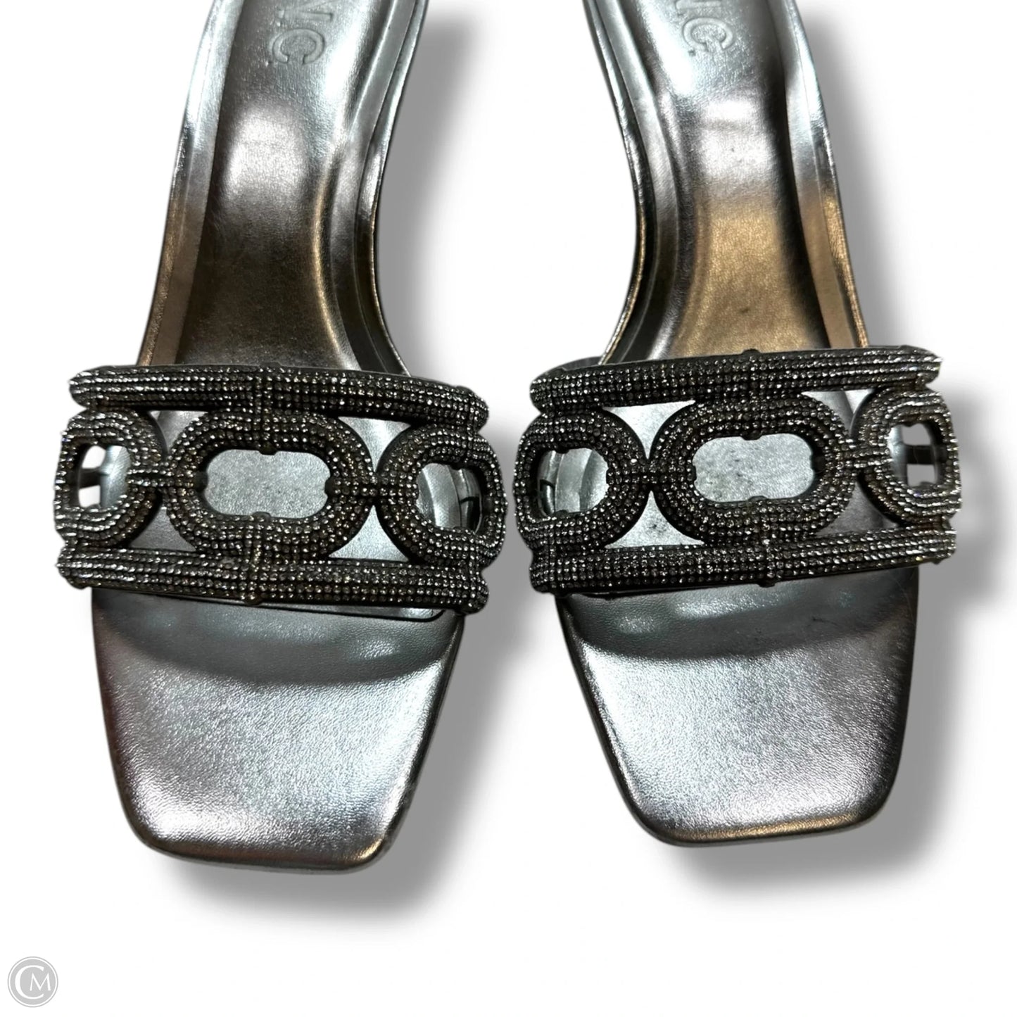 Shoes Heels Kitten By Inc In Silver, Size: 7.5