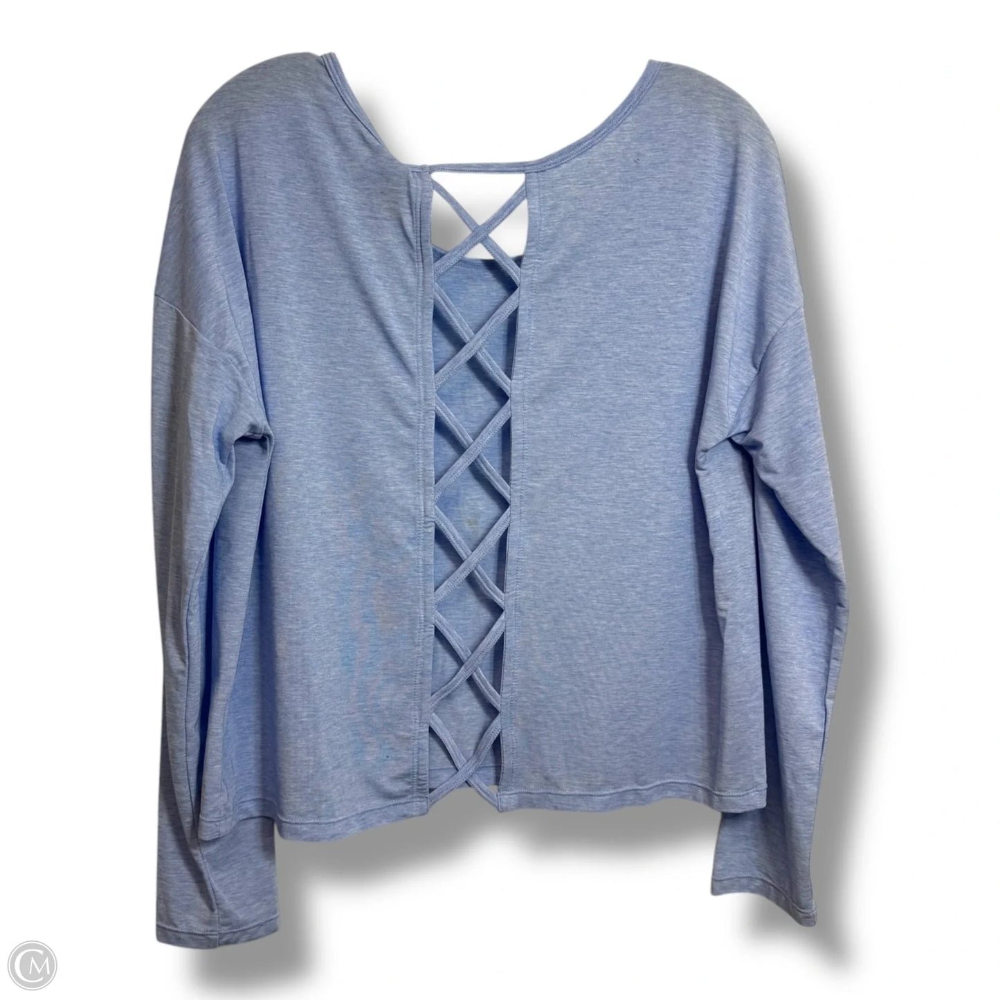 Athletic Top Long Sleeve Crewneck By Gapfit In Blue, Size: M