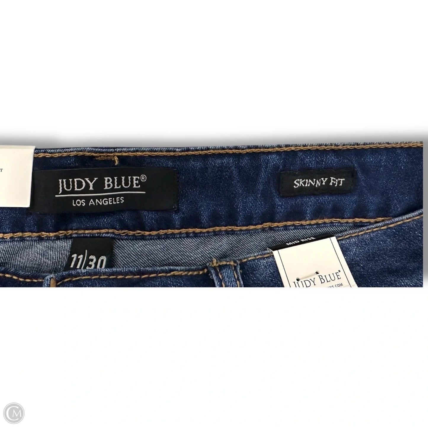 Jeans Skinny By Judy Blue In Blue Denim, Size: 10