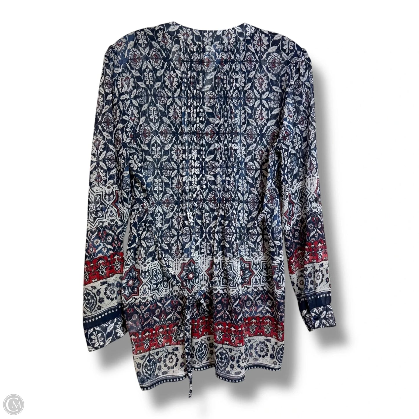 Top Long Sleeve By One World In Multi-colored, Size: S