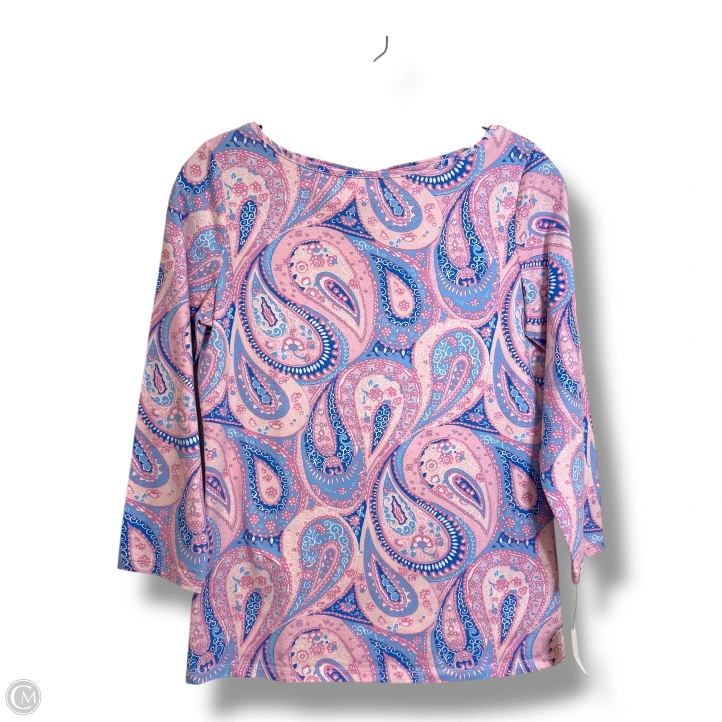 Top Long Sleeve By Talbots In Paisley Print, Size: Xs