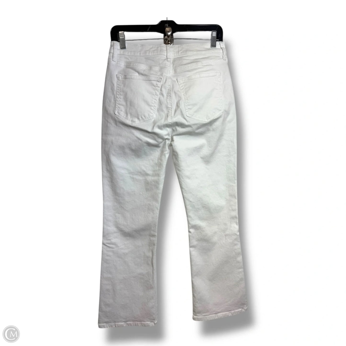 Jeans Flared By Loft In White, Size: 4
