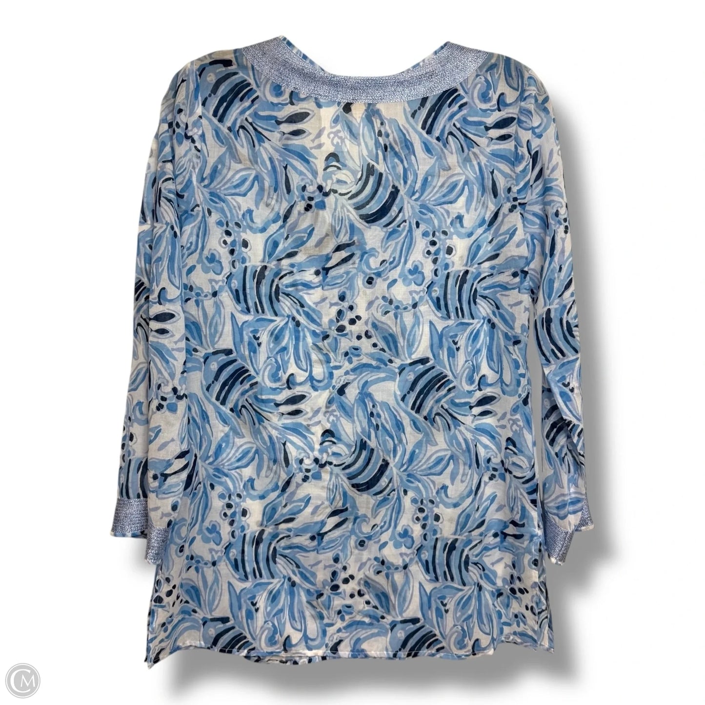 Top Long Sleeve By Sail To Sable In Blue, Size: Xs