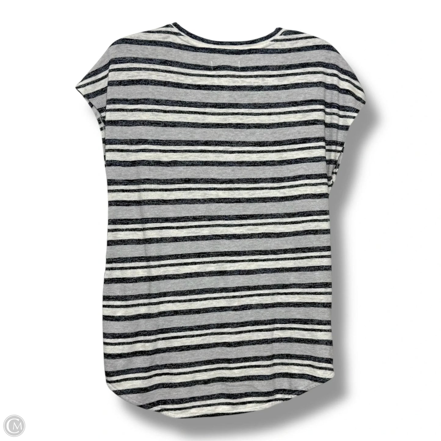 Top Short Sleeve By Lou And Grey In Striped Pattern, Size: S