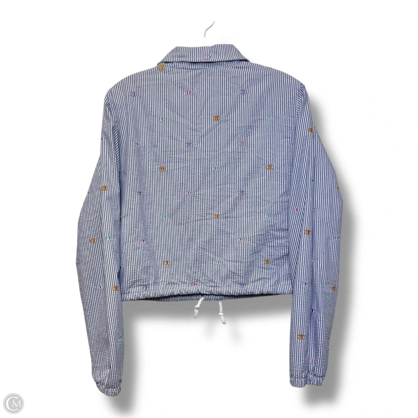 Jacket Other By Champion In Striped Pattern, Size: M