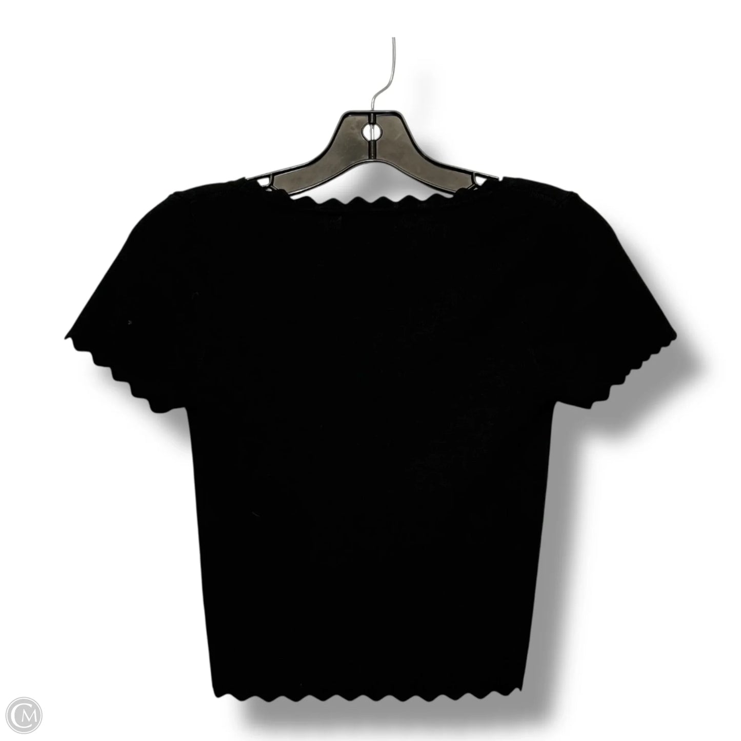 Top Short Sleeve By Blu Pepper In Black, Size: M
