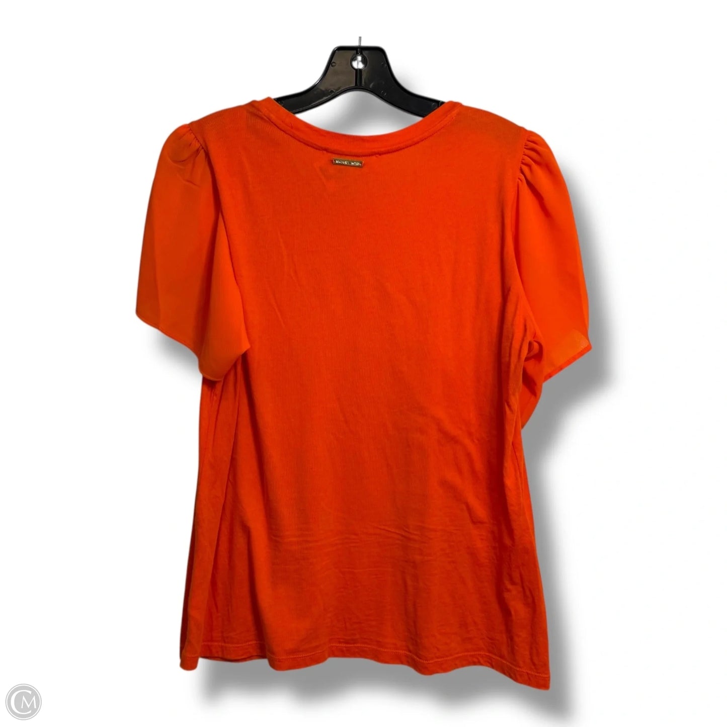 Top Short Sleeve By Michael By Michael Kors In Orange, Size: L
