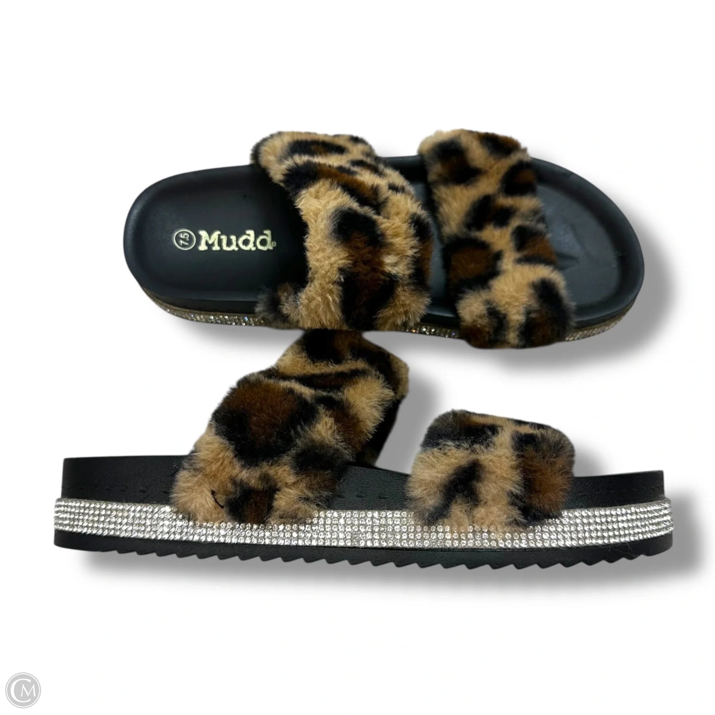 Sandals Flats By Mudd In Animal Print, Size: 7.5