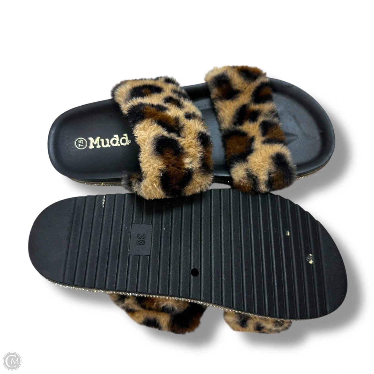 Sandals Flats By Mudd In Animal Print, Size: 7.5