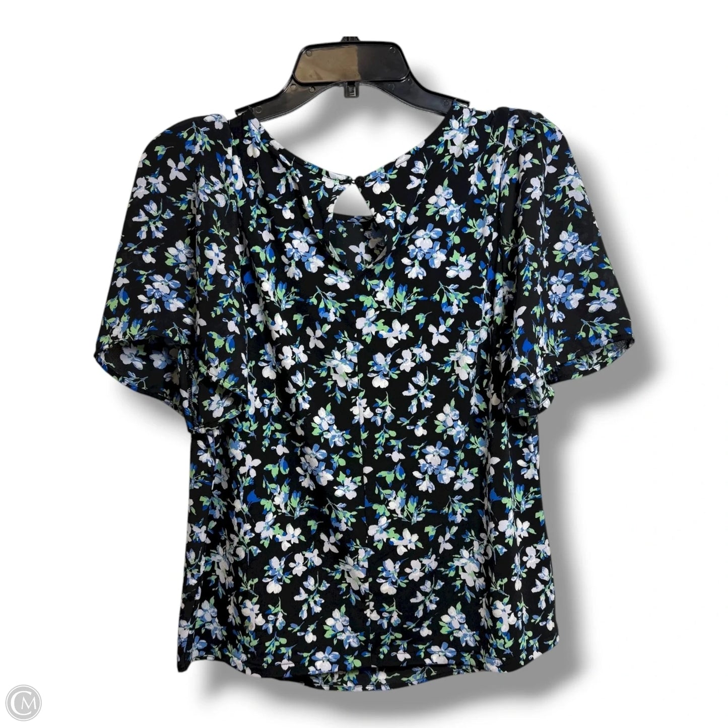 Top Short Sleeve By Ann Taylor In Floral Print, Size: Xs