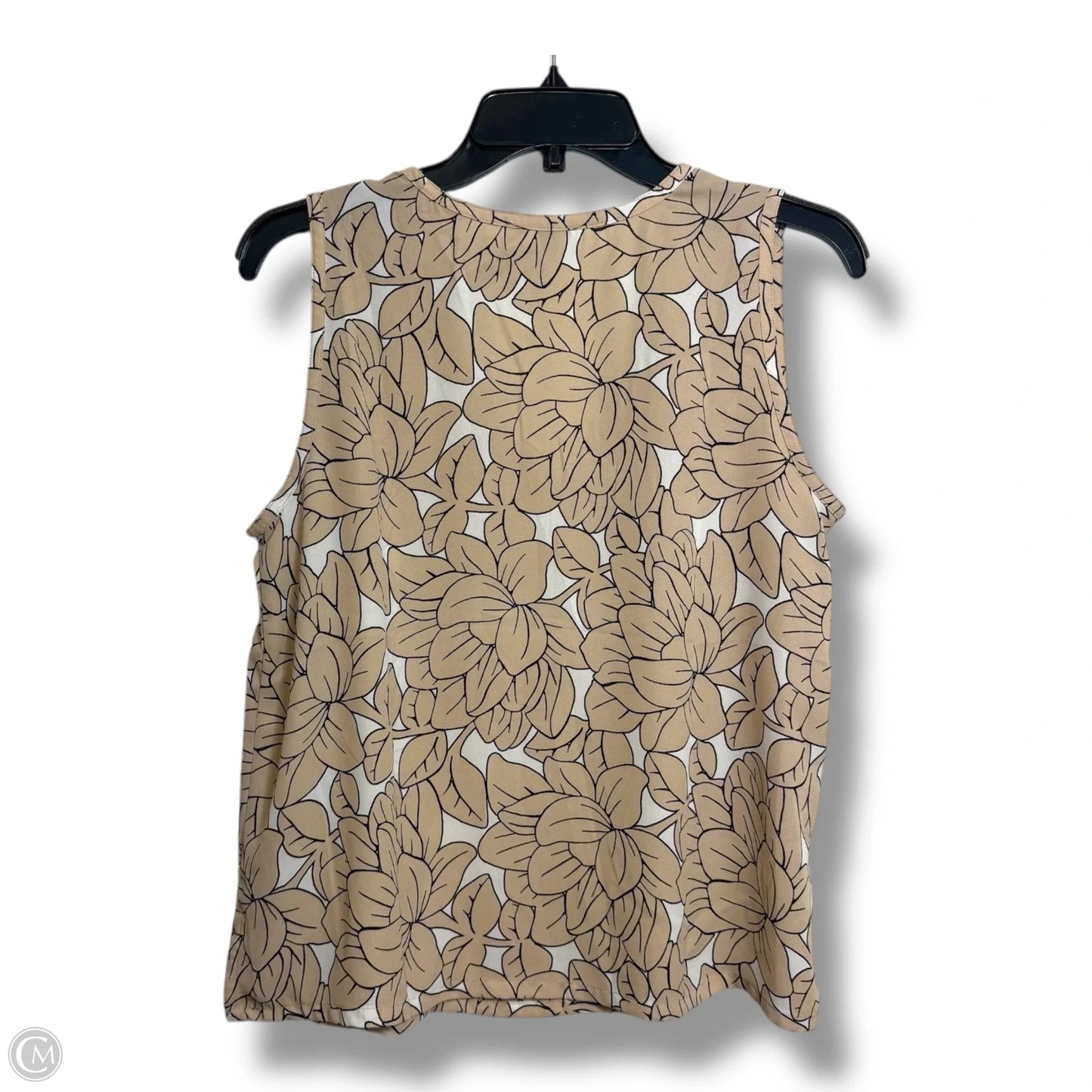 Top Sleeveless By Loft In Floral Print, Size: S