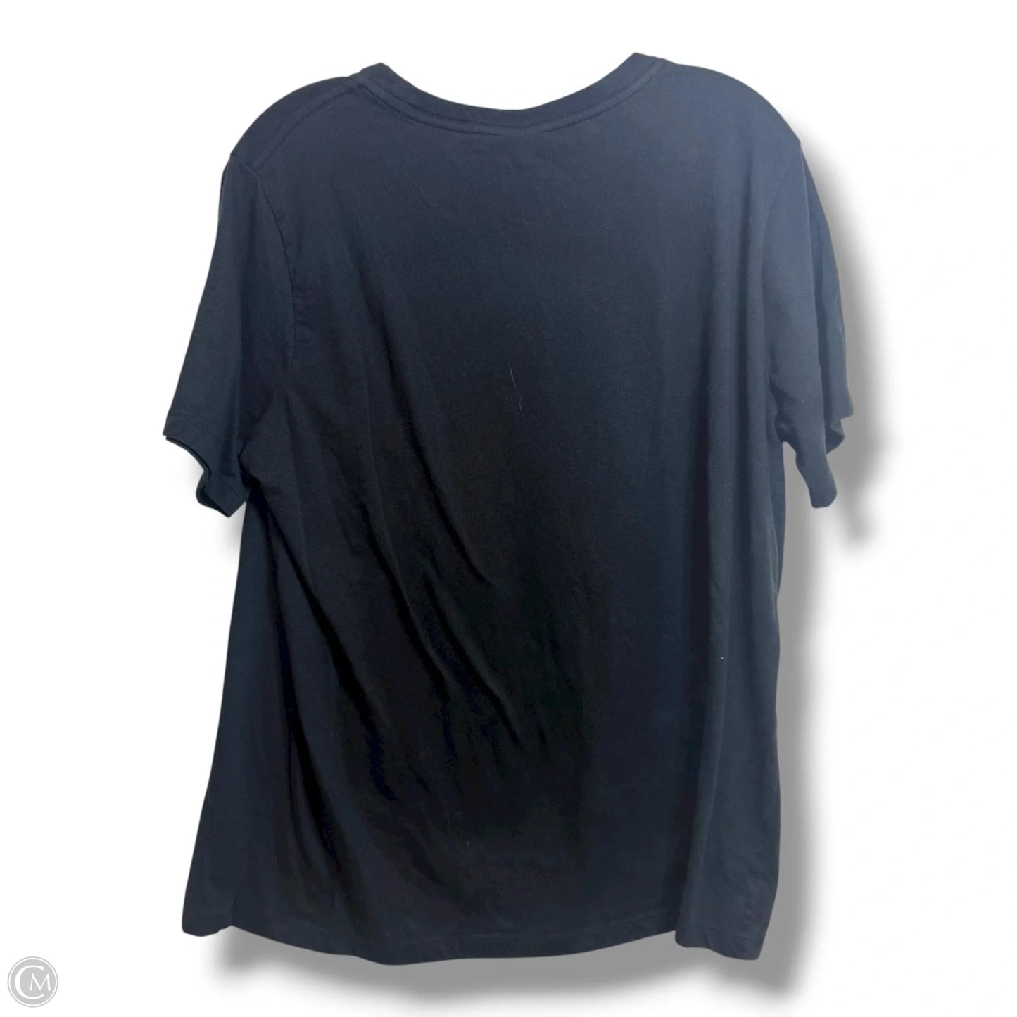 Top Short Sleeve By Clothes Mentor In Black, Size: 1x