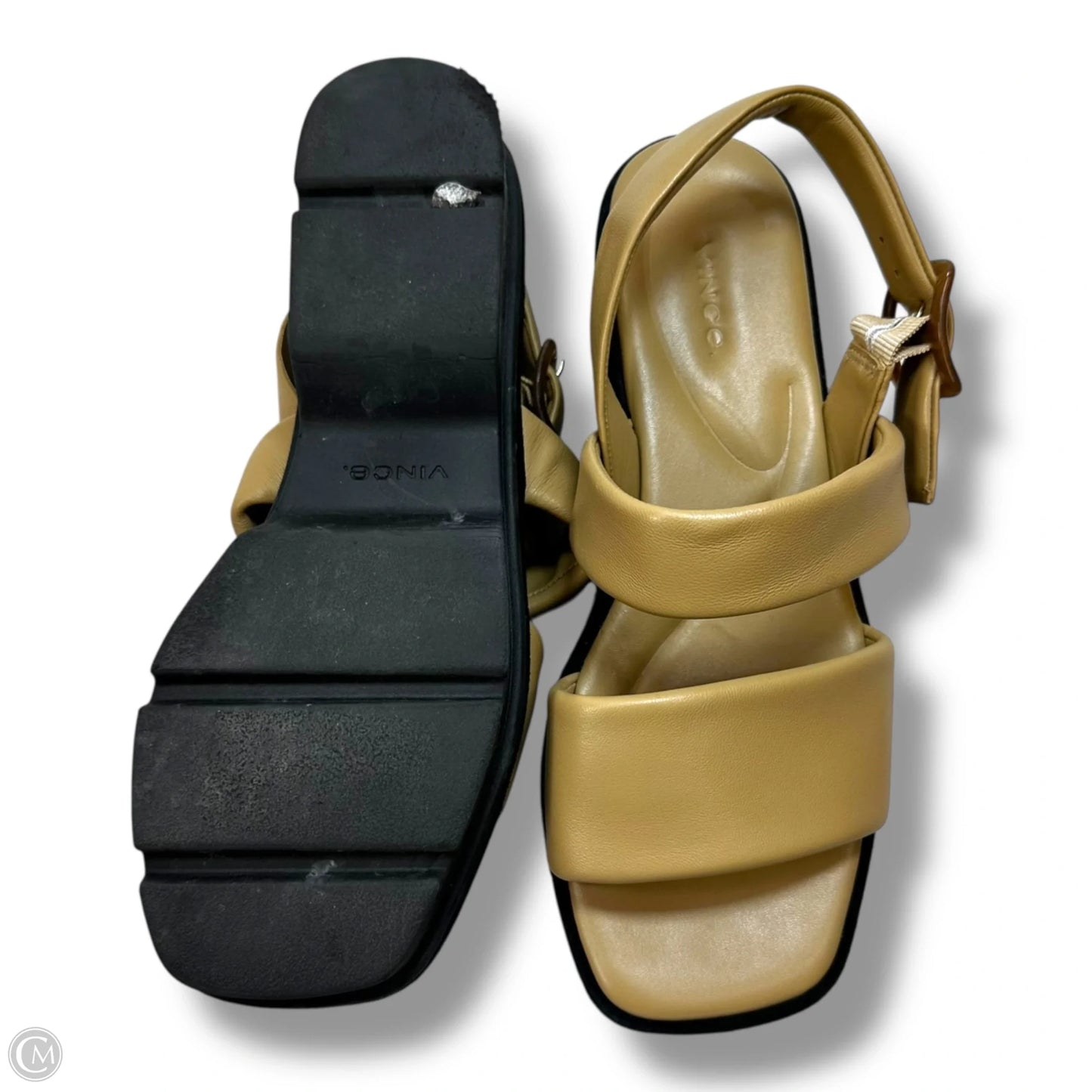 Sandals Flats By Vince In Tan, Size: 9.5