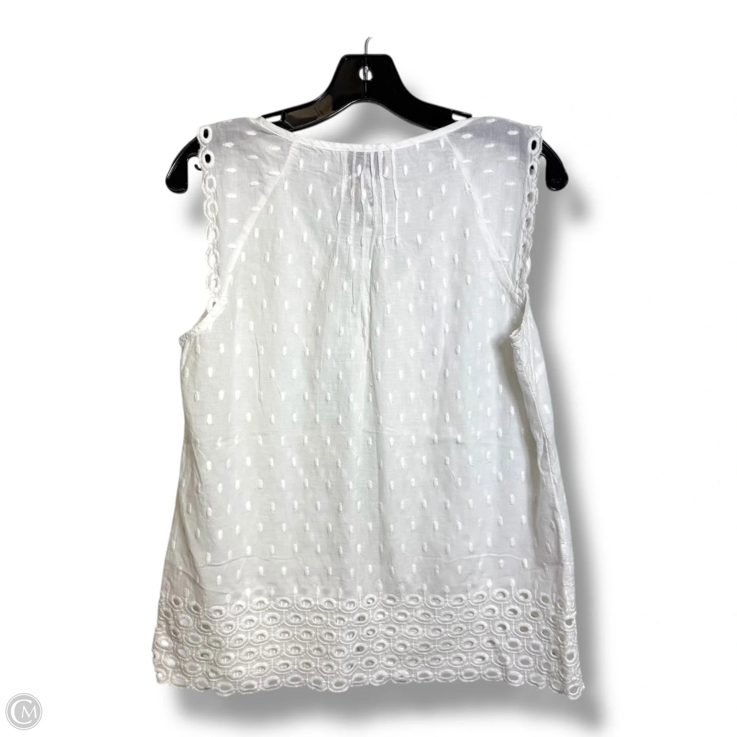 Top Sleeveless By Greylin In White, Size: M