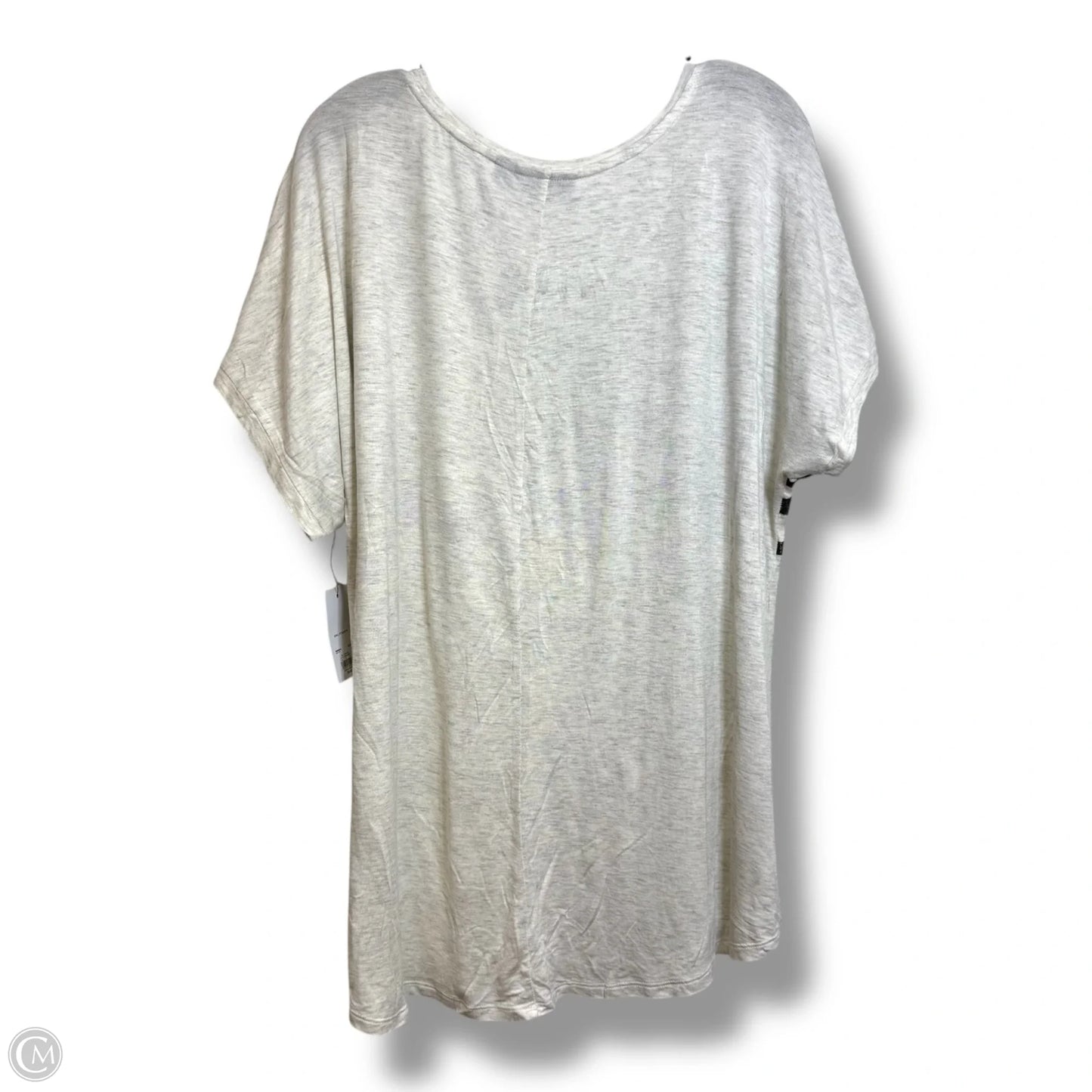 Top Short Sleeve By Apt 9 In Ivory, Size: 2x